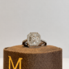AN7356 3 ANELLO IN ORO BIANCO 18 CARATI CON DIAMANTI E BAGUETTE - AN7356/5