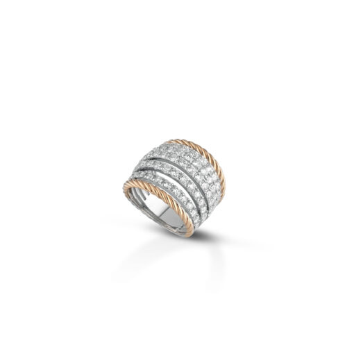 Anello Marika in Oro 18 kt con brillanti – AN9808R SE/1