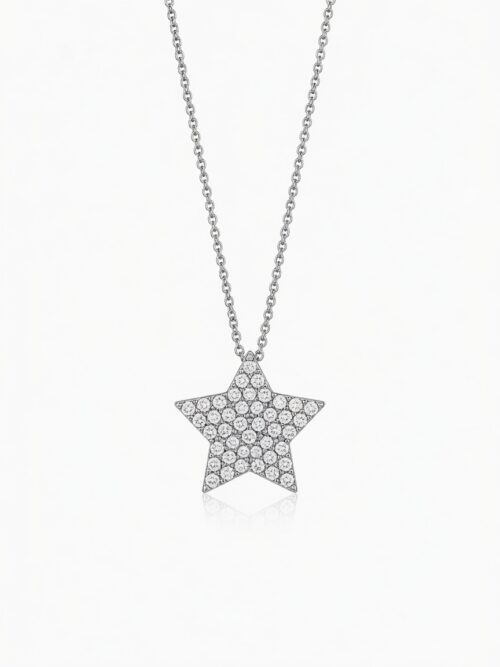 CD9129 CIONDOLO IN ORO BIANCO STELLA18 Kt CD9129 SE/1