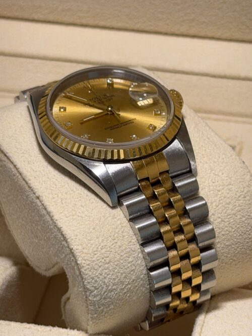Rolex Datejust 36 16233 - Champagne Diamond Dial factory - 1994