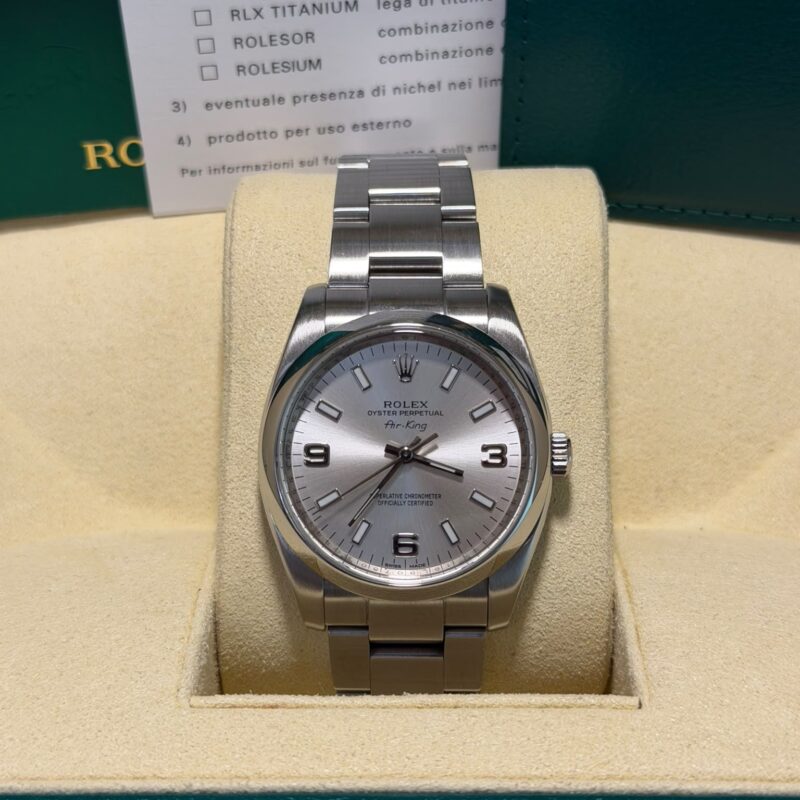 Rolex Oyster Perpetual Air-King 34mm like new rolex air-king FULL SET 2014 LIKE NEW