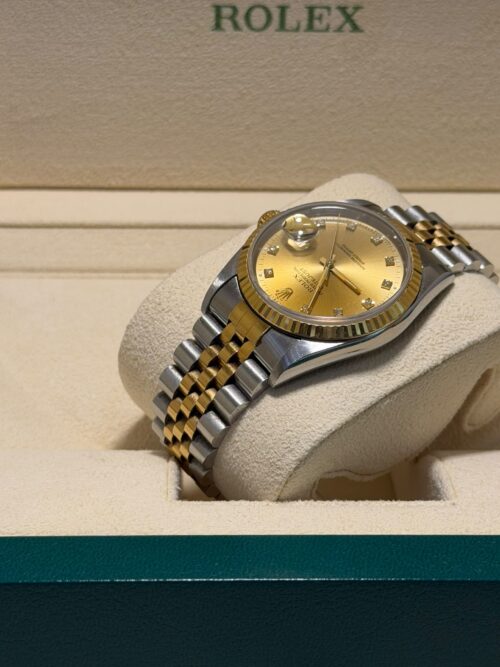 Rolex Datejust 36 16233 - Champagne Diamond Dial factory - 1994