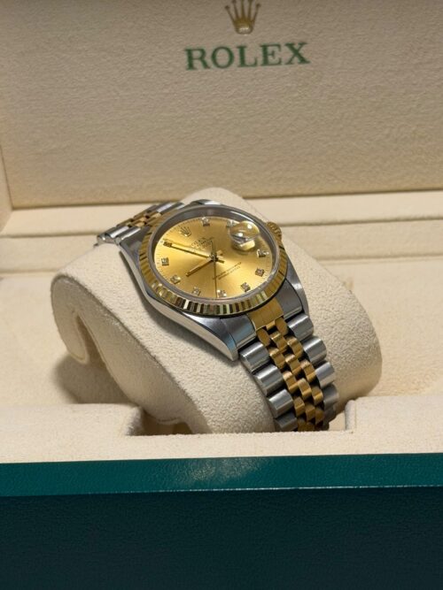 Rolex Datejust 36 16233 - Champagne Diamond Dial factory - 1994