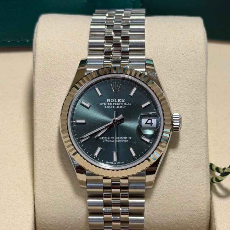Rolex Datejust 31 mm mint green dial new 2026 FULL SET