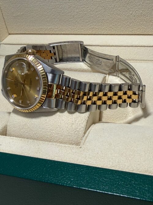 Rolex Datejust 36 16233 - Champagne Diamond Dial factory - 1994